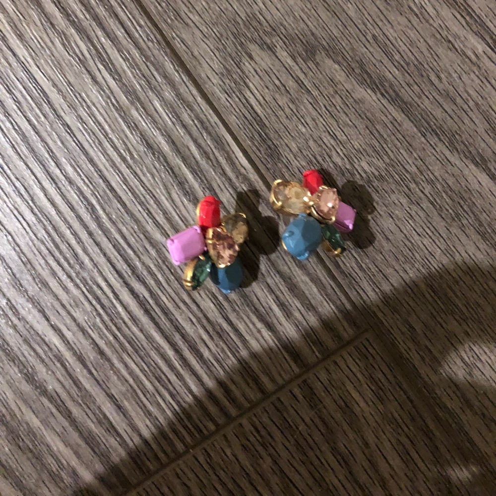 Jcrew cluster stone earrings